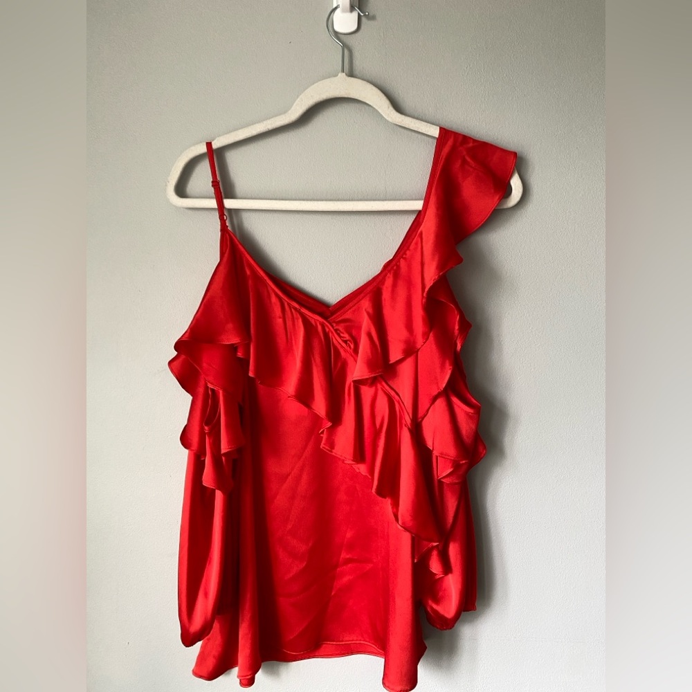 Sugarlips Red Ruffle Top